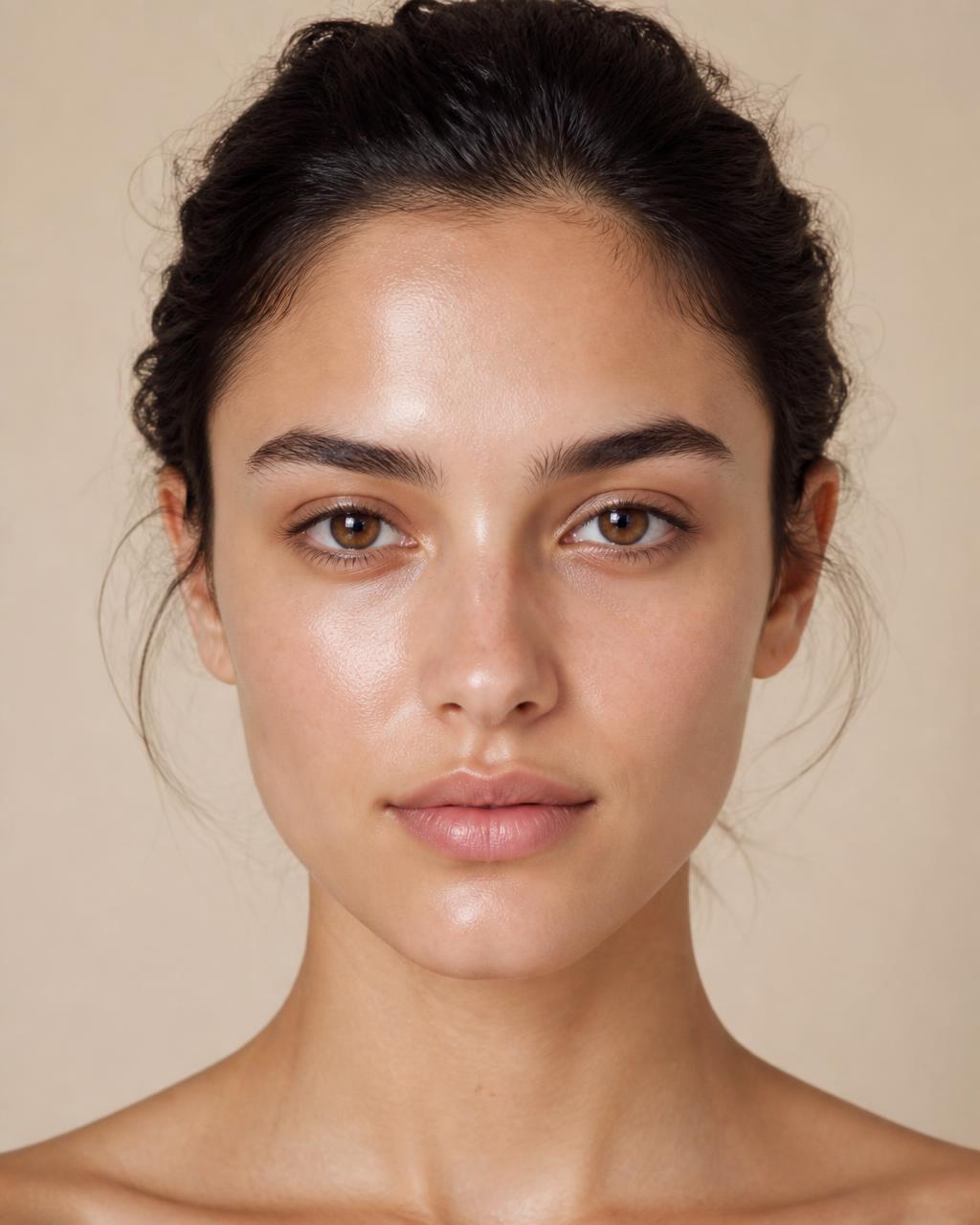 A clear, front-facing selfie framed for the Skin Longevity Assessment