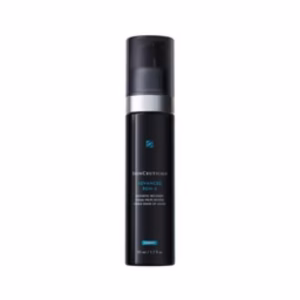 A black bottle of Skinceuticals Advanced RGN-6 with a pump dispenser and silver band, set against a white background.